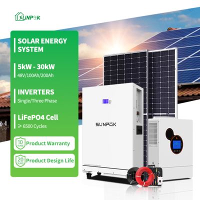 Off-Grid Energy Systems 5Kw 6Kw 8Kw 10Kw Complete Hybrid Home Power Solar System