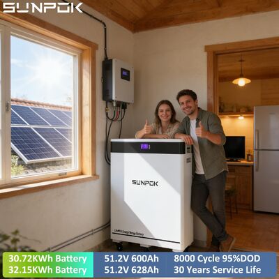 SUNPOK Factory Direct Sale Wifi Function 48V 600AH 30KWH Lifepo4 Battery 600Ah 48V Lithium Battery 51.2V 30kwh Lifepo4 Battery
