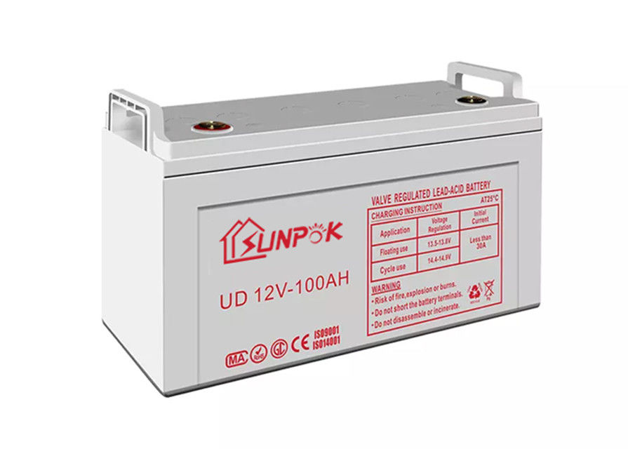 深い周期の太陽LEDおよび風力のための雑種12Vゲル電池200ah 100ah