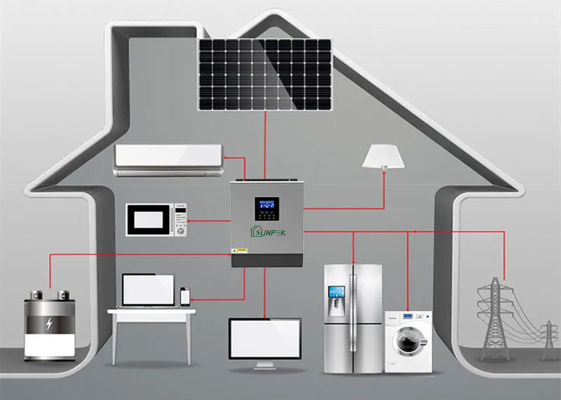 Mppt太陽充満コントローラーとの5kw 8kw 10kw 12kwを大きさで分類する格子インバーターを離れたIP32