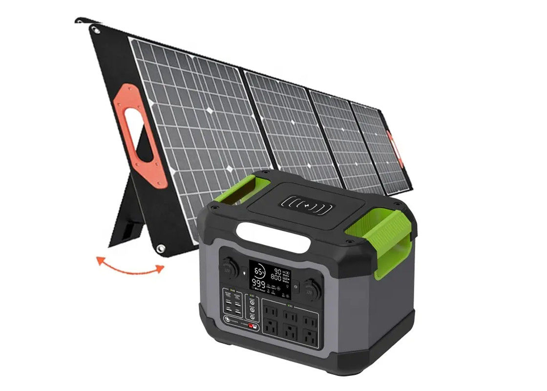 屋外のキャンプ1200W 500wの太陽発電機太陽充満携帯用動力火車