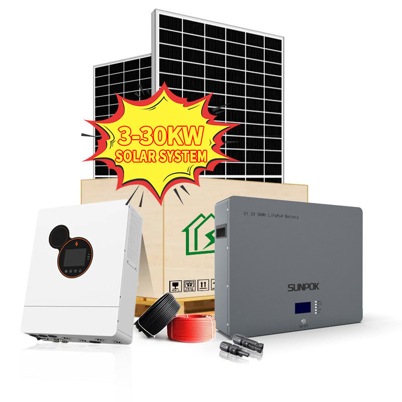 ODM LCDの表示の格子雑種の太陽電池パネルのパワー系統の雑種の太陽系のキット