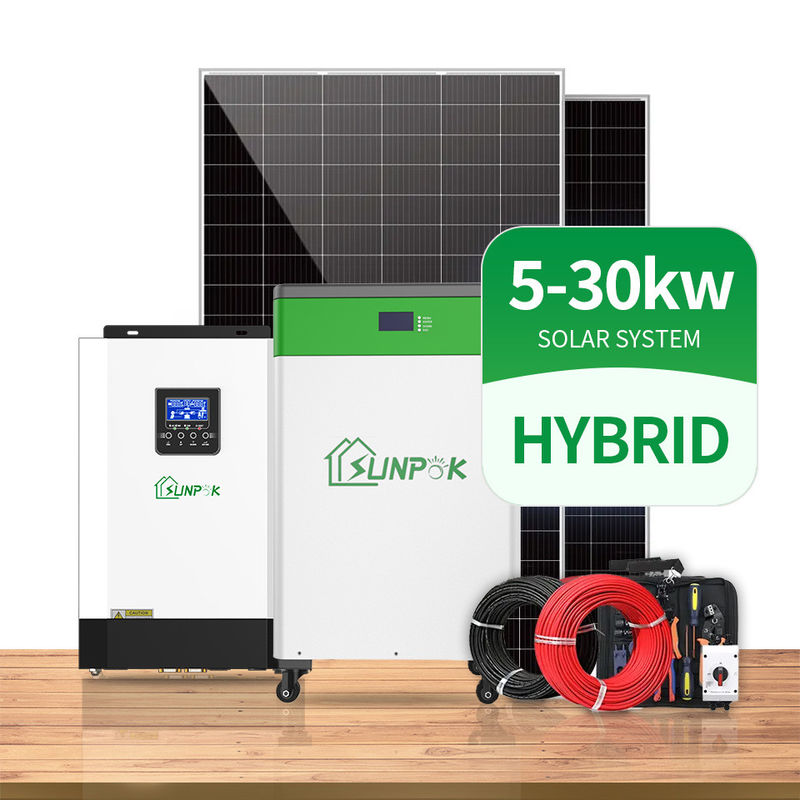 MPPTリチウム イオン電池が付いている太陽インバーター パワー系統3000W 5000W 8000W 10000W雑種インバーター