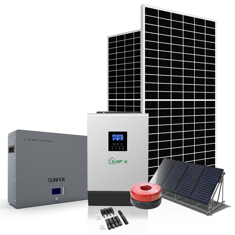 Sunpokの太陽エネルギーのエネルギー・システム3段階5Kw 8Kw 10Kw 48Vの太陽電気システム
