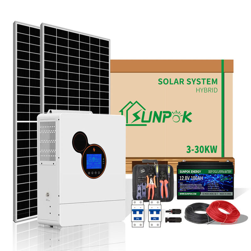 Sunpokの世帯の太陽エネルギーシステム再生可能エネルギー太陽3KW 5KW 10KWの太陽エネルギーの供給