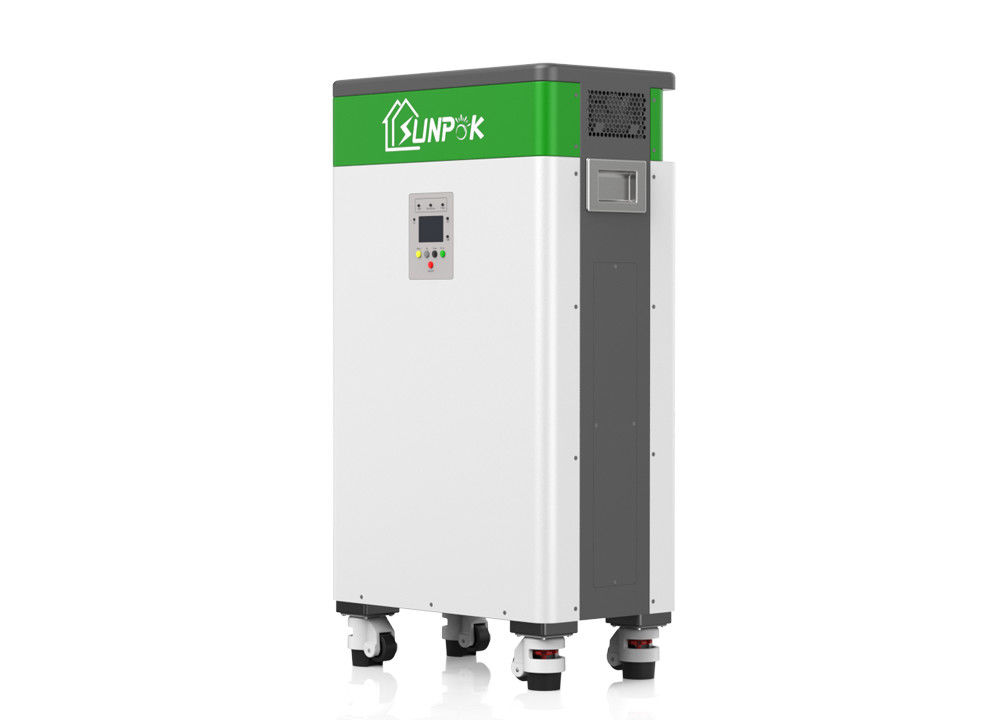 LCDは1つのESSの太陽電池システム5kW 10.24kWh LiFePO4力の太陽電池の貯蔵システムのすべてを表示する