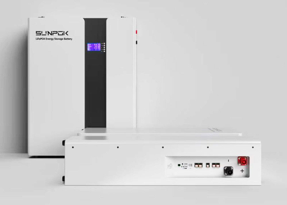 簡単にインストール Lifepo4 バッテリー 壁掛け 48v 200ah 缶 Rs485 ポート 9.6kwh 10.2kwh 15kwh