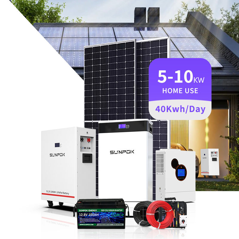 太陽光パネルシステム ハイブリッド 太陽光システム ハイブリッドオフグリッド コンプリートホーム ホーム 3kw 5kw 10kw 15kw エネルギー貯蔵