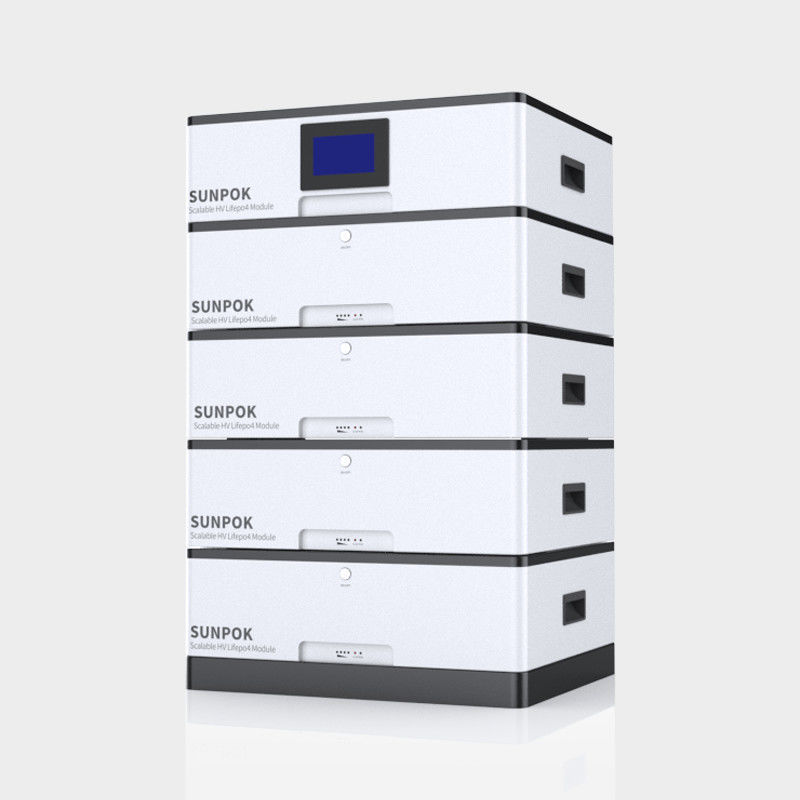 積み重ねられるモジュール式エネルギー貯蔵電池 48V 10kwh 20kwh 400Ah 高圧家電池パック