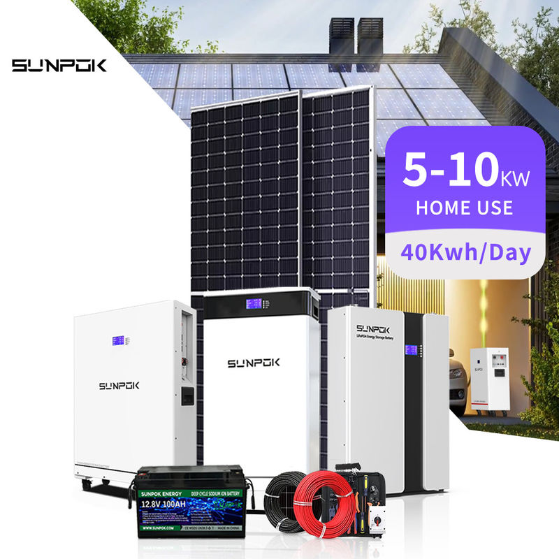 全30kWオフグリッドハイブリッド太陽電池システム 太陽光家庭用 5kW 8kW 15kWキット