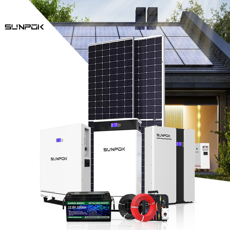新型太陽光発電システム 10kw 15kw 30kw 太陽光システム電池 48v 200ah 400ah Lifepo4電池