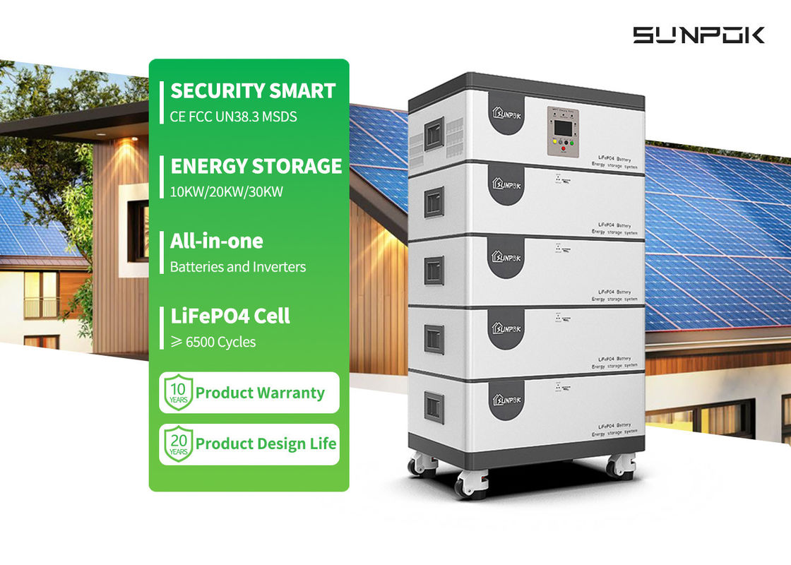オールインワンインバーターとリチウム電池 10kw 15kw 20kwh 30kwh オールインワン