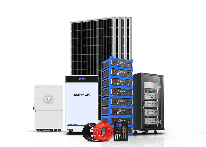 オフグリッド太陽光発電システム 5Kw 10Kw 12Kw 完全ハイブリッド太陽光発電システムキット