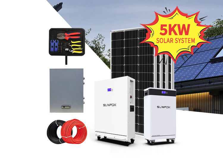 太陽系 8kw 10kw 12kw 15kw リチウム電池とインバーター付き太陽電池セット