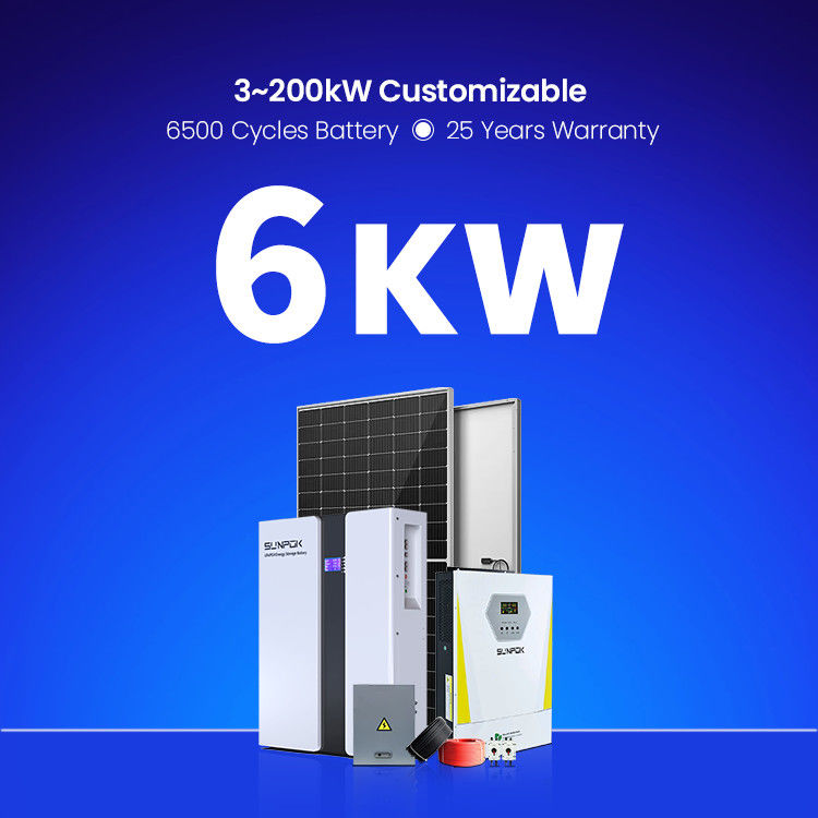 完全なセット 5KWH 3KWH 6KWH 8KW 10KW 10KWH 15KW ハイブリッド太陽光発電の蓄電システム 太陽光パネル