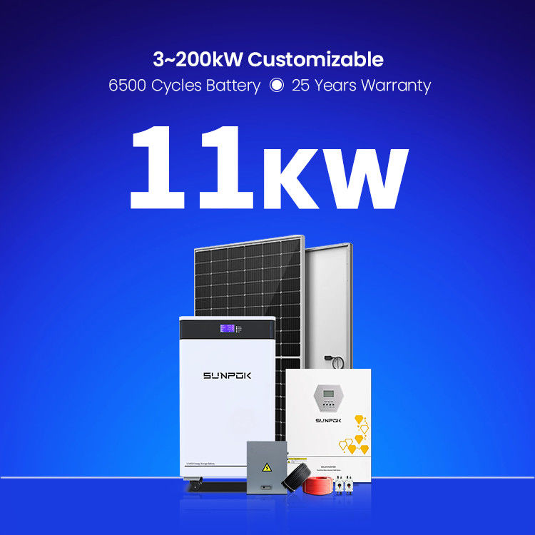 家庭用太陽光発電システム 3KW 6KW 11KW 22KW ハイブリッドオフグリッド太陽光パネル 農場 LifePo4 バッテリーオフグリッド太陽光パネルキット