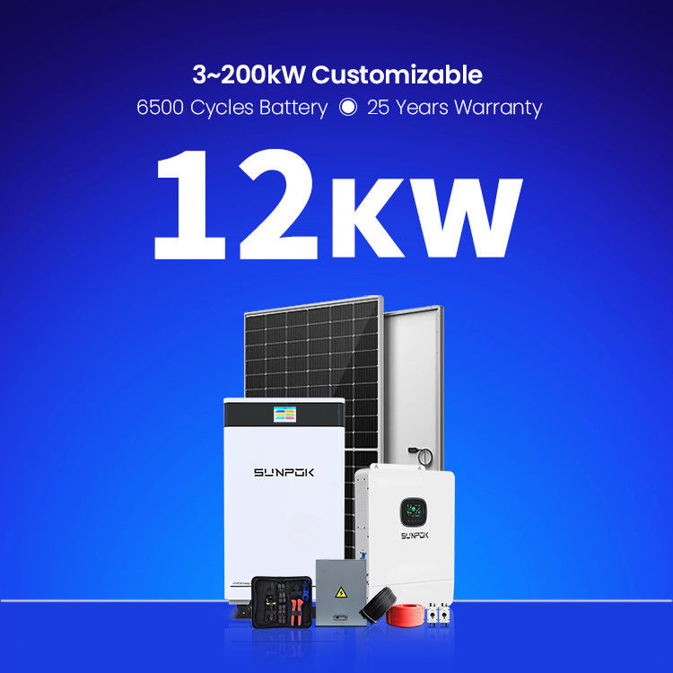 5Kw 10Kw 12Kw 15Kw 18Kw 20Kw 25Kw 30Kw オフグリッド 太陽光発電 貯蔵 太陽光発電 システム