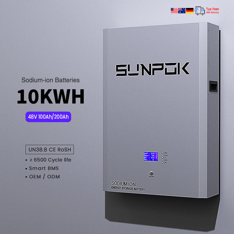 48V 10kwh スプリットタイプ ナトリウムイオン貯蔵電池 200ah 太陽光発電 壁式充電可能なナトリウムイオン充電可能な電池