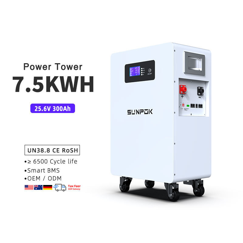 2025 新デザイン 7.5Kwh バッテリー 24V 300 バッテリー リチウムイオン 300Ah リチウムバッテリー 300Ah 太陽エネルギー貯蔵システム
