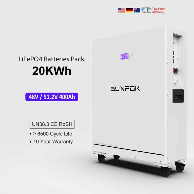 48V 400Ah ソーラーリチウムバッテリーパック 20kWh 太陽光発電システム 48V 400Ah LiFePO4 エネルギー貯蔵バッテリー