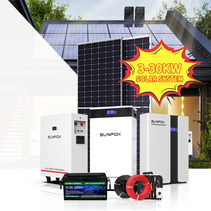 5KW Full Solar Energy System Lifepo4 Battery Solar Technology Monocrystalline Solar Panel 10kw 15kw