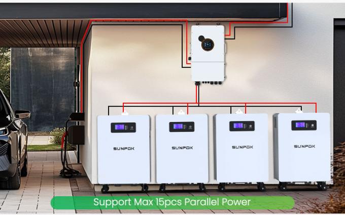 住宅用 25.6V 300Ah 7kwh 5Kw エネルギー貯蔵電池 リチウム電池 パワーウォール 300Ah Lifepo4電池 2